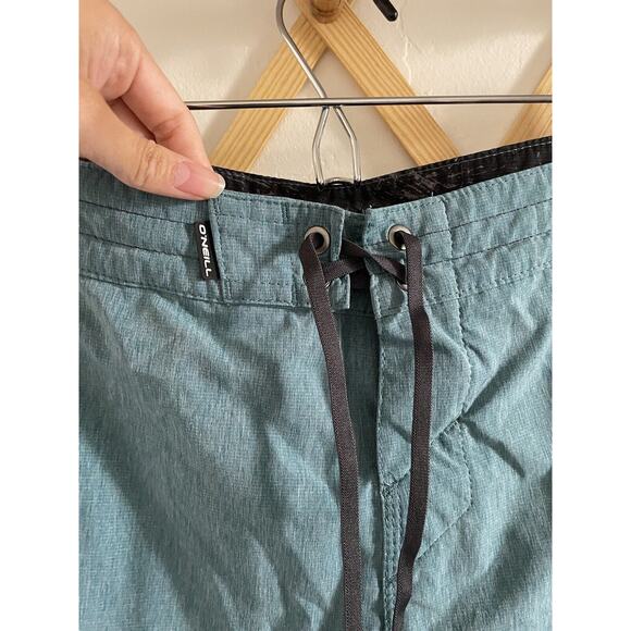 O’Neill Boardshorts Mens 30 Blue Green Hyperfreak Groovey Back Pocket Swim Surf - Picture 5 of 10